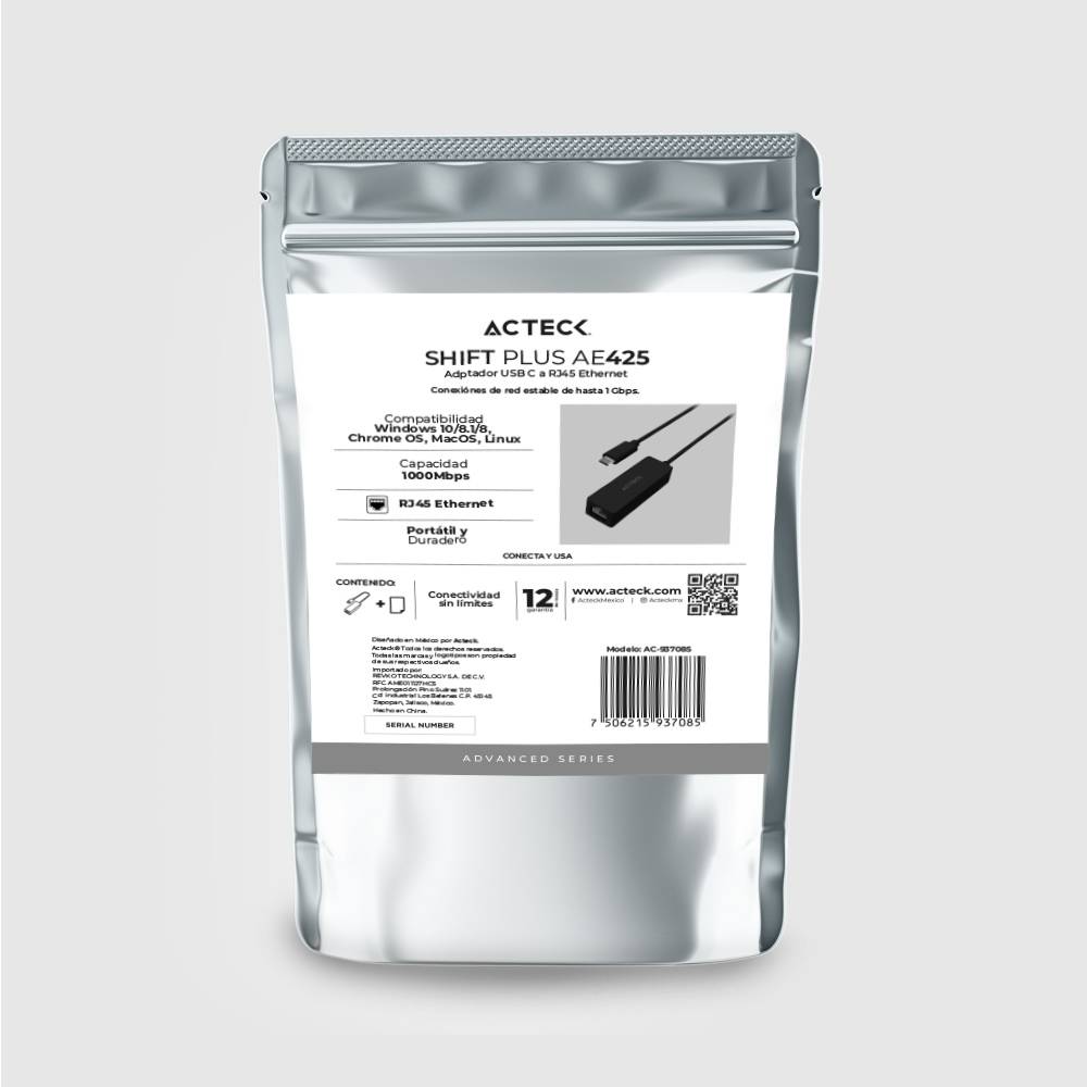 Adaptador USB-C ACTECK AE425 