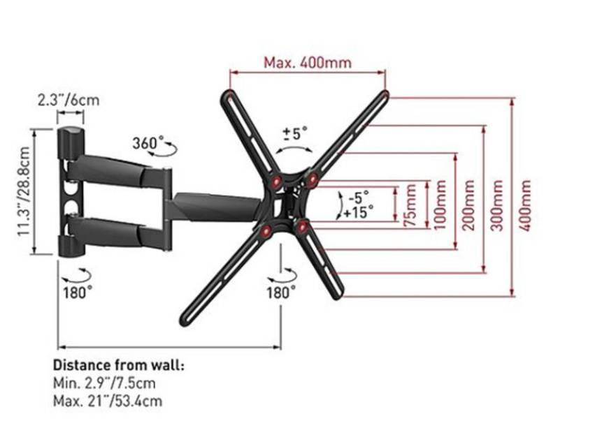 Soporte para TV BARKAN BM343 