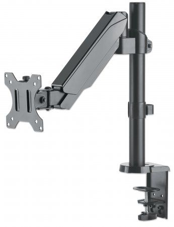 Soporte universal para monitor MANHATTAN  con pistón a gas,  Soporta un monitor de 17