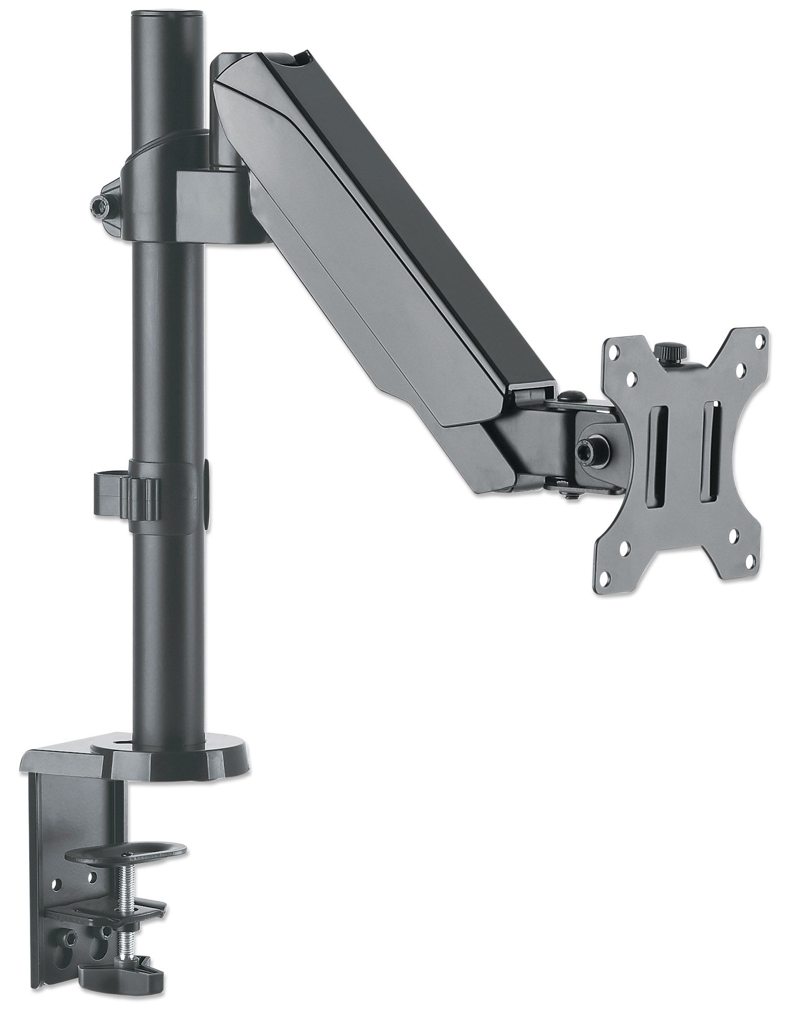Soporte universal para monitor MANHATTAN  con pistón a gas,  Soporta un monitor de 17