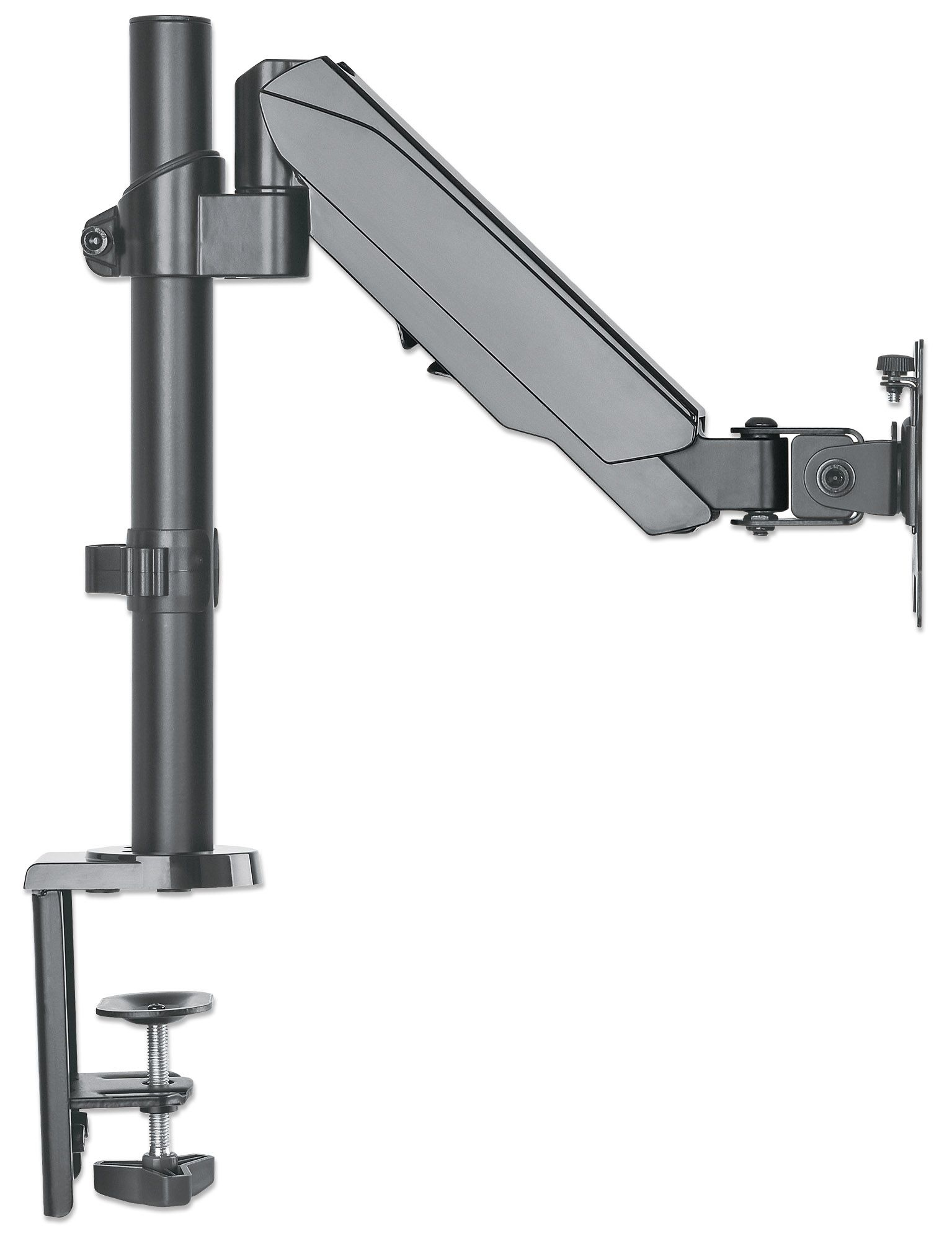 Soporte universal para monitor MANHATTAN  con pistón a gas,  Soporta un monitor de 17