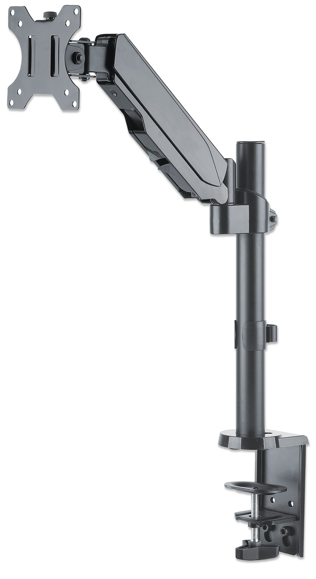 Soporte universal para monitor MANHATTAN  con pistón a gas,  Soporta un monitor de 17