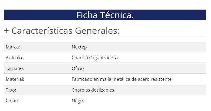 Charola Nextep NE-162