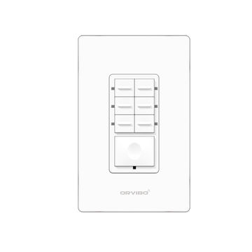 Botonera de 7 Escenas Inteligente ZIGBEE  Orvibo T10S7ZW-1UO