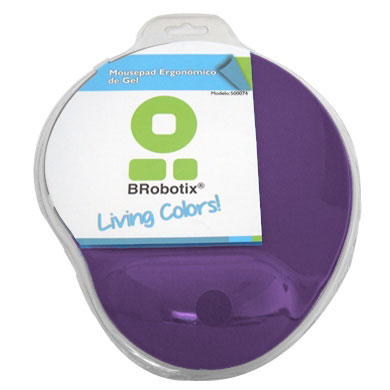 MousePad BROBOTIX MOUSEPAD TIPO GEL MORADO B-ROBOTIX 