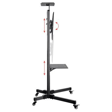 Soporte de Piso, Móvil, para Pantalla BROBOTIX 963050