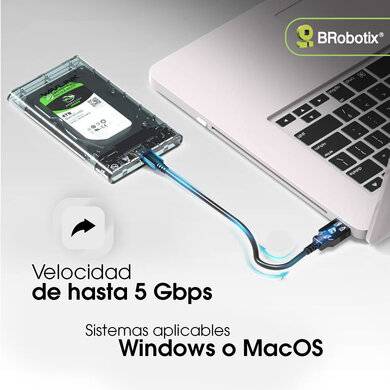 Gabinetes para Discos Duros BROBOTIX 6007587