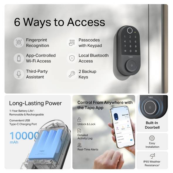 Cerradura  TP-LINK TAPO DL110 