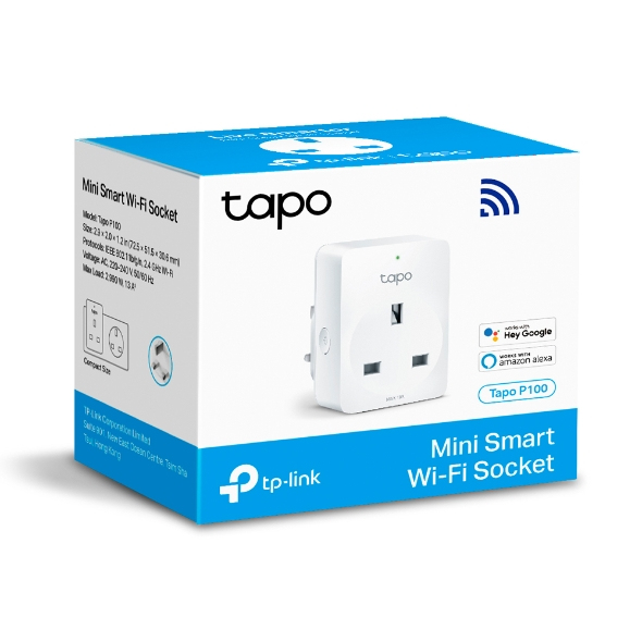 KIT Mini Enchufe Inteligente Wi-Fi TP-LINK TAPO P100(1-PACK)