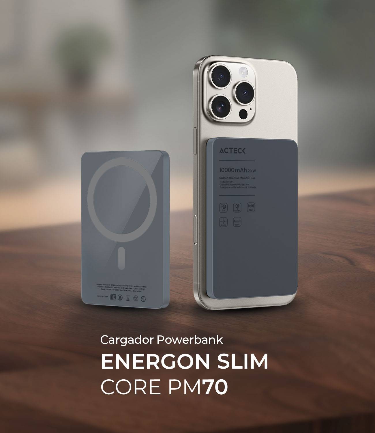 Power banks ACTECK ENERGON GO SLIM CORE PM70