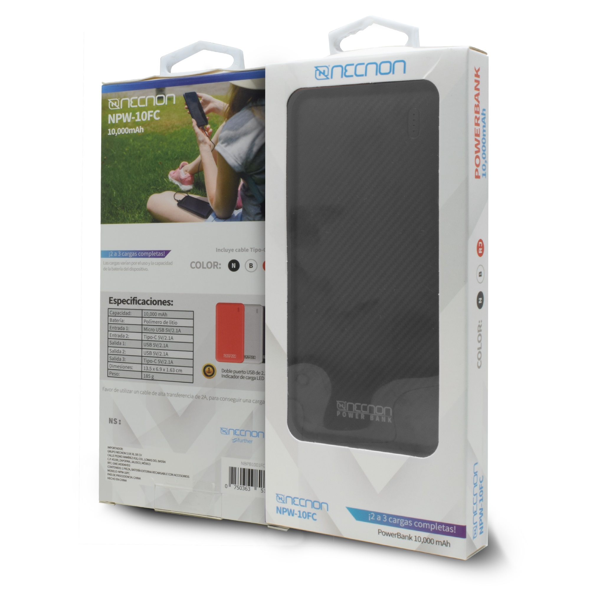 Power bank NECNON NPW-10FC