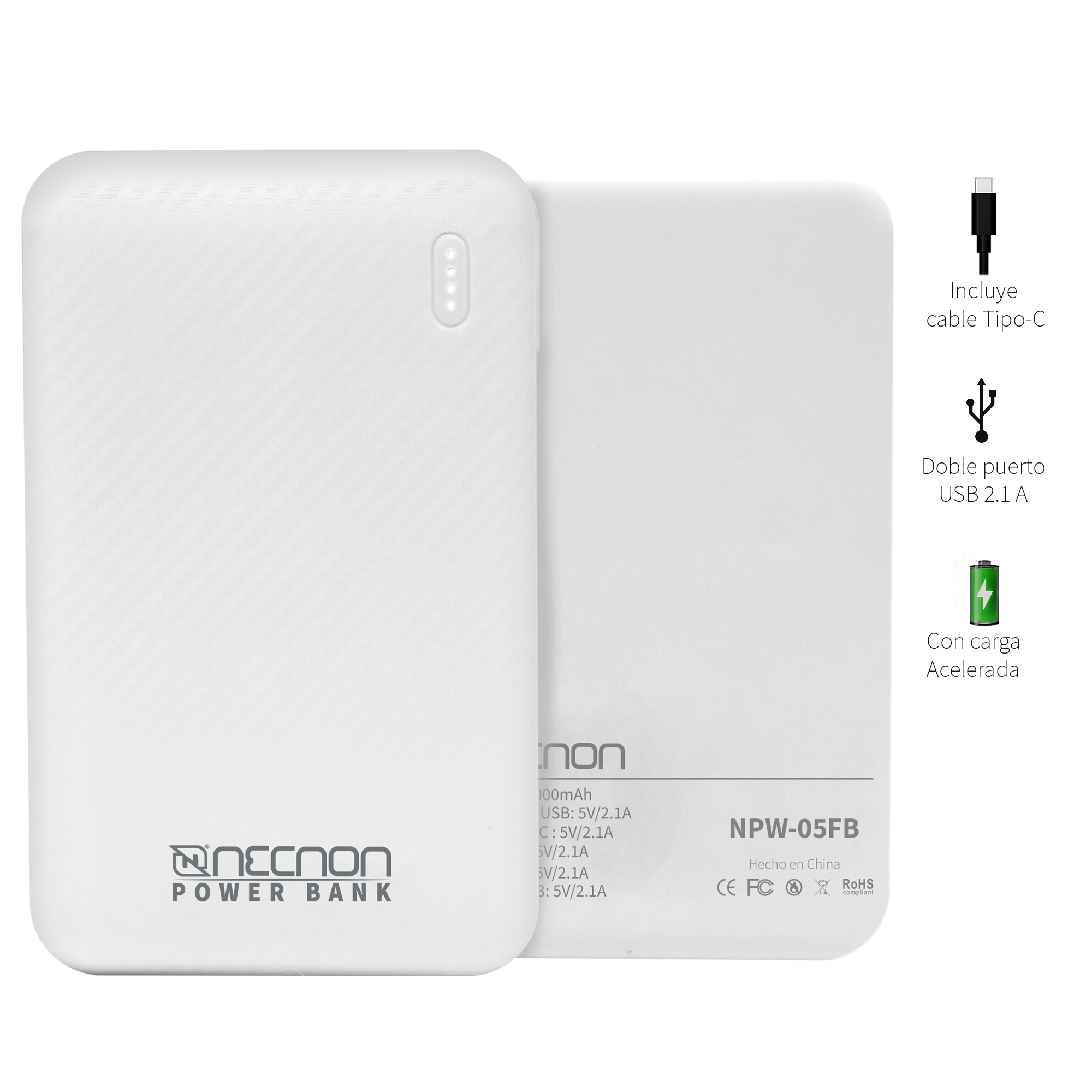 Powerbank NECNON NBPB0512FB