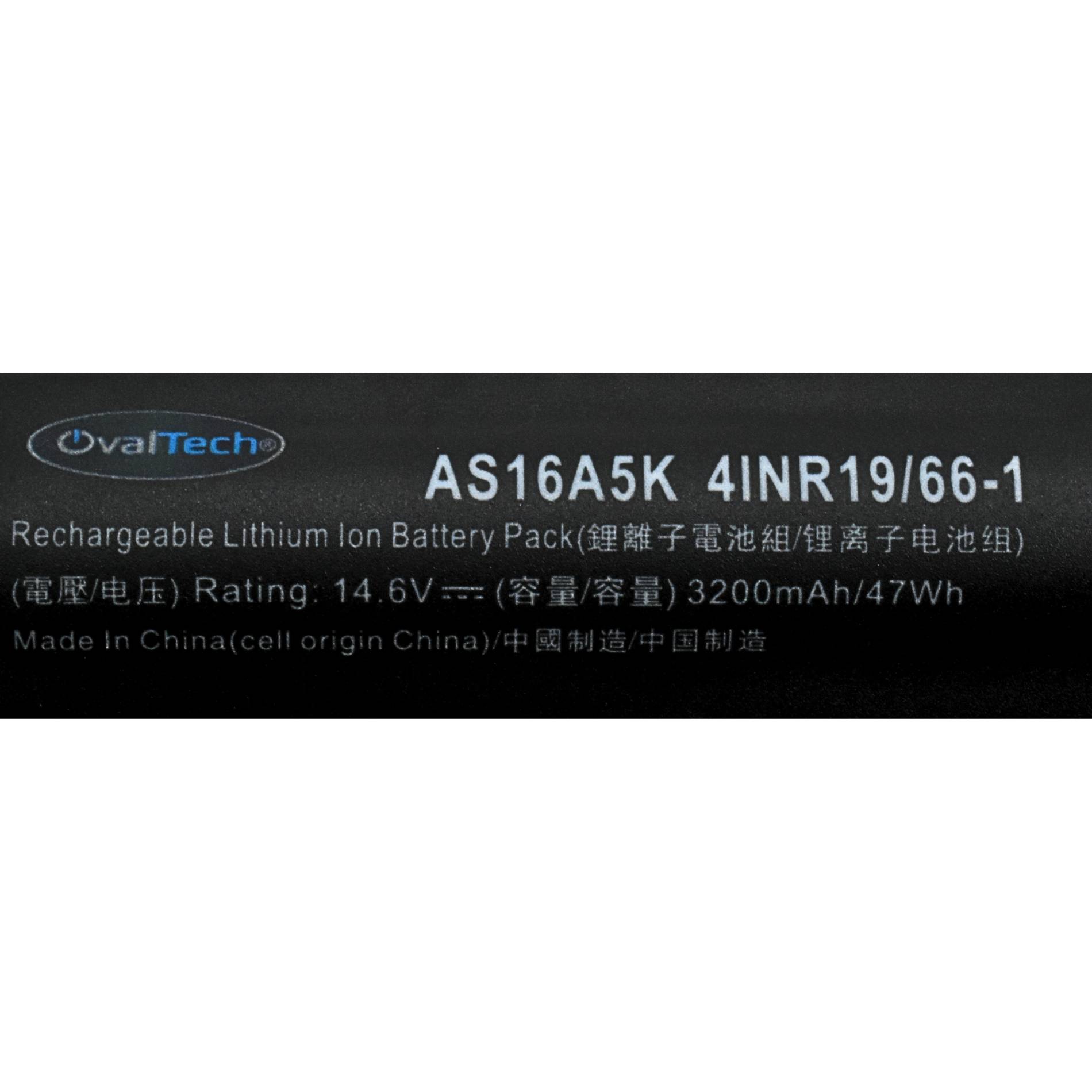 Bateria OVALTECH OTR16A5K