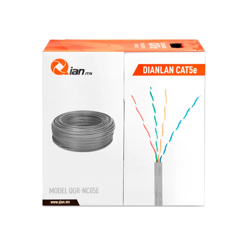 Bobina de Cable UTP 24AWG Qian QHR-CAT5E