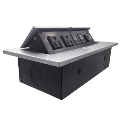 CAJA PARA MESA: HDMI, USB, RJ45 CAT6 BROBOTIX 171224