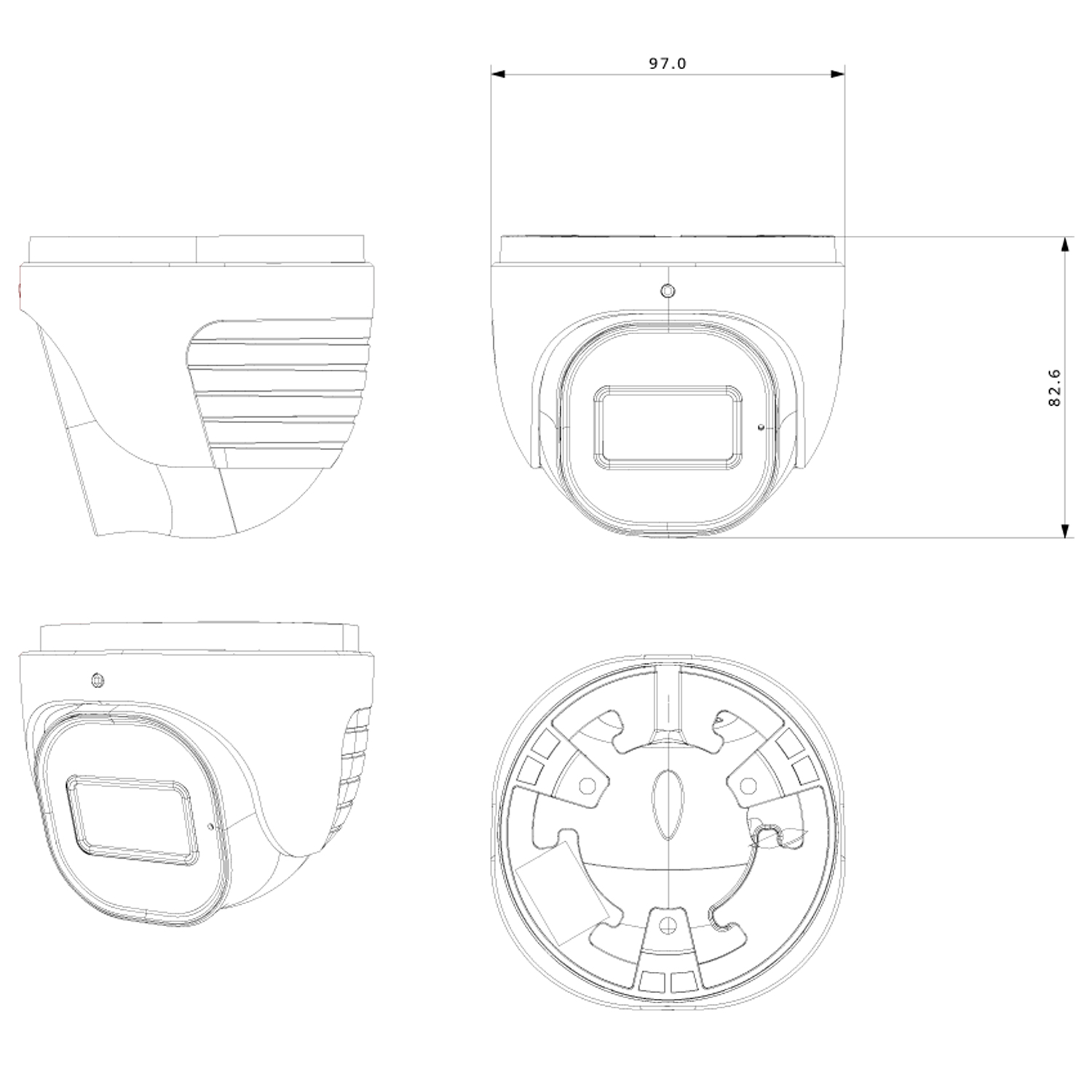 Cámara Domo PROVISION-ISR DI-340IPEN-28-V4