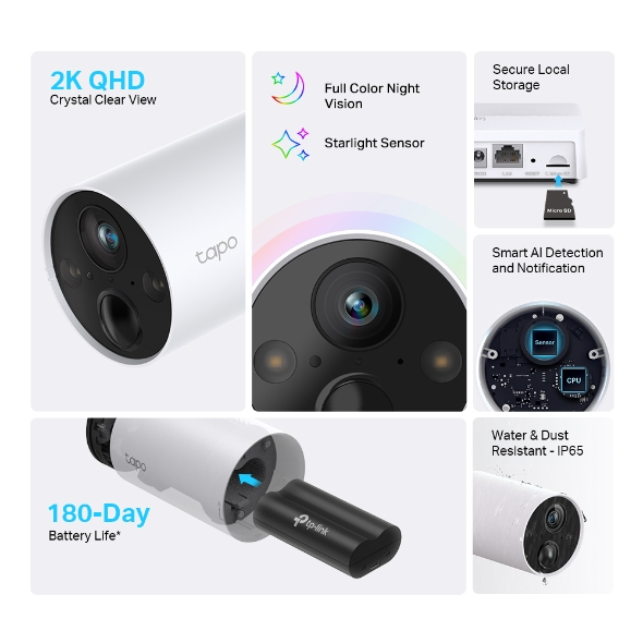 Sistema de camaras de seguridad TP-LINK Tapo C420S2 