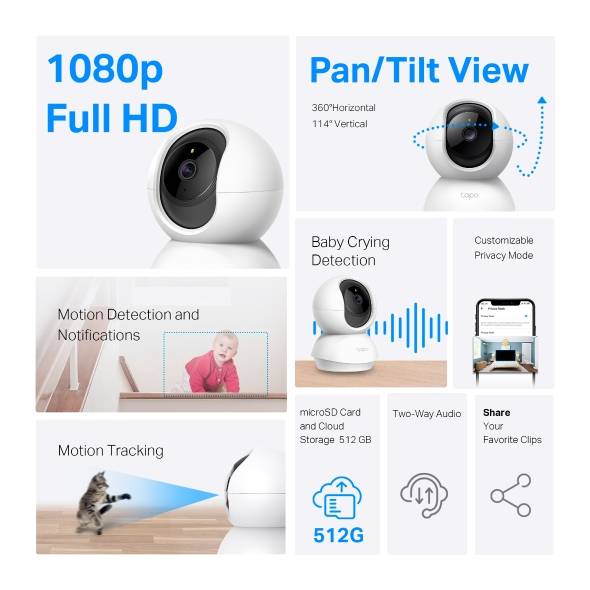 Cámara Inteligentes TP-LINK TAPO C200C