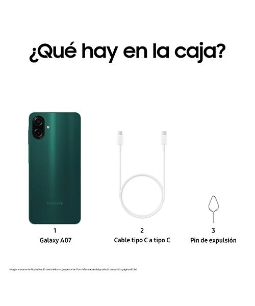 Celular SAMSUNG SAMSUNG GALAXY A07 4GB 128GB VERDE