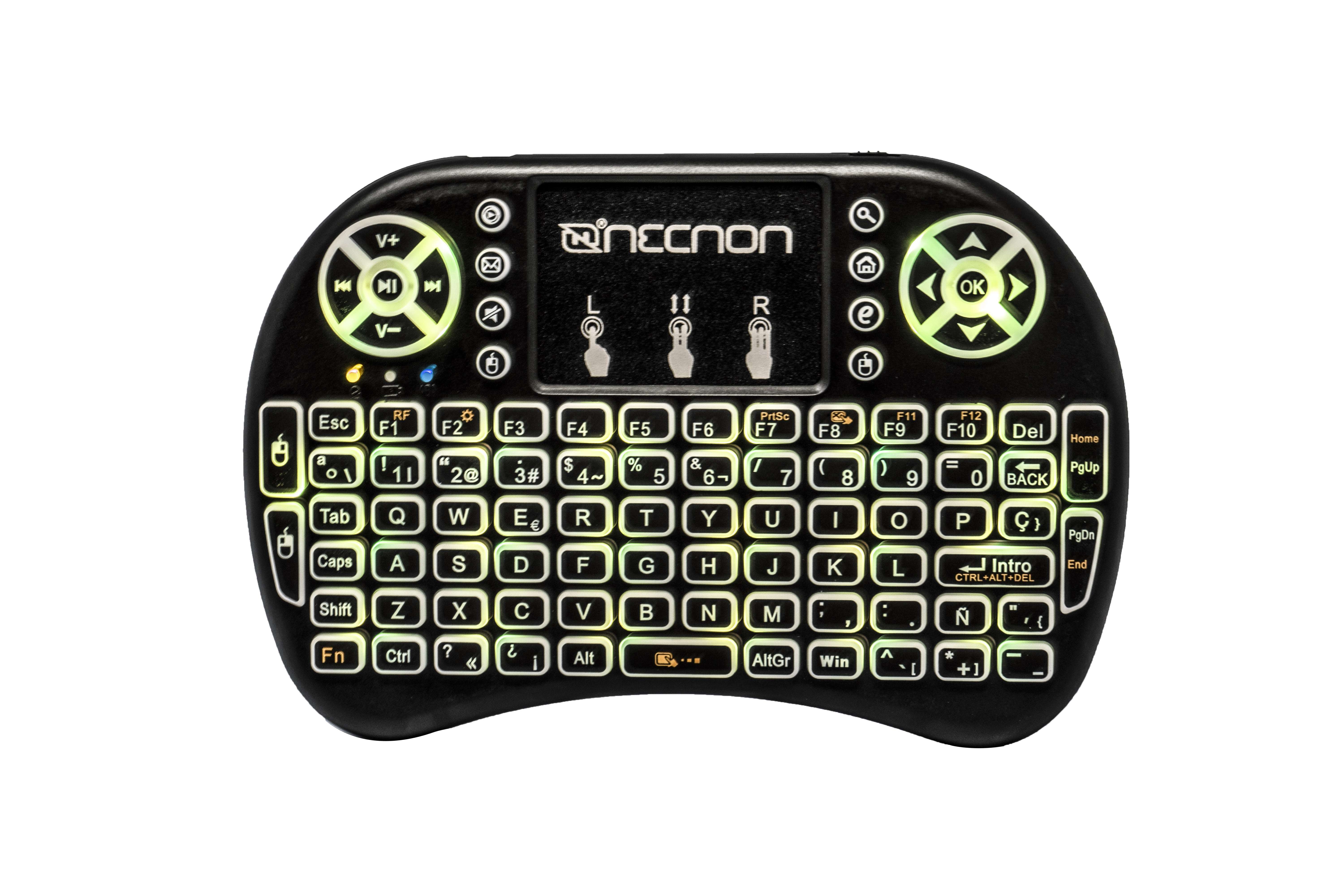 Control Remoto con Mousepad y Teclado NECNON NRC-01  
