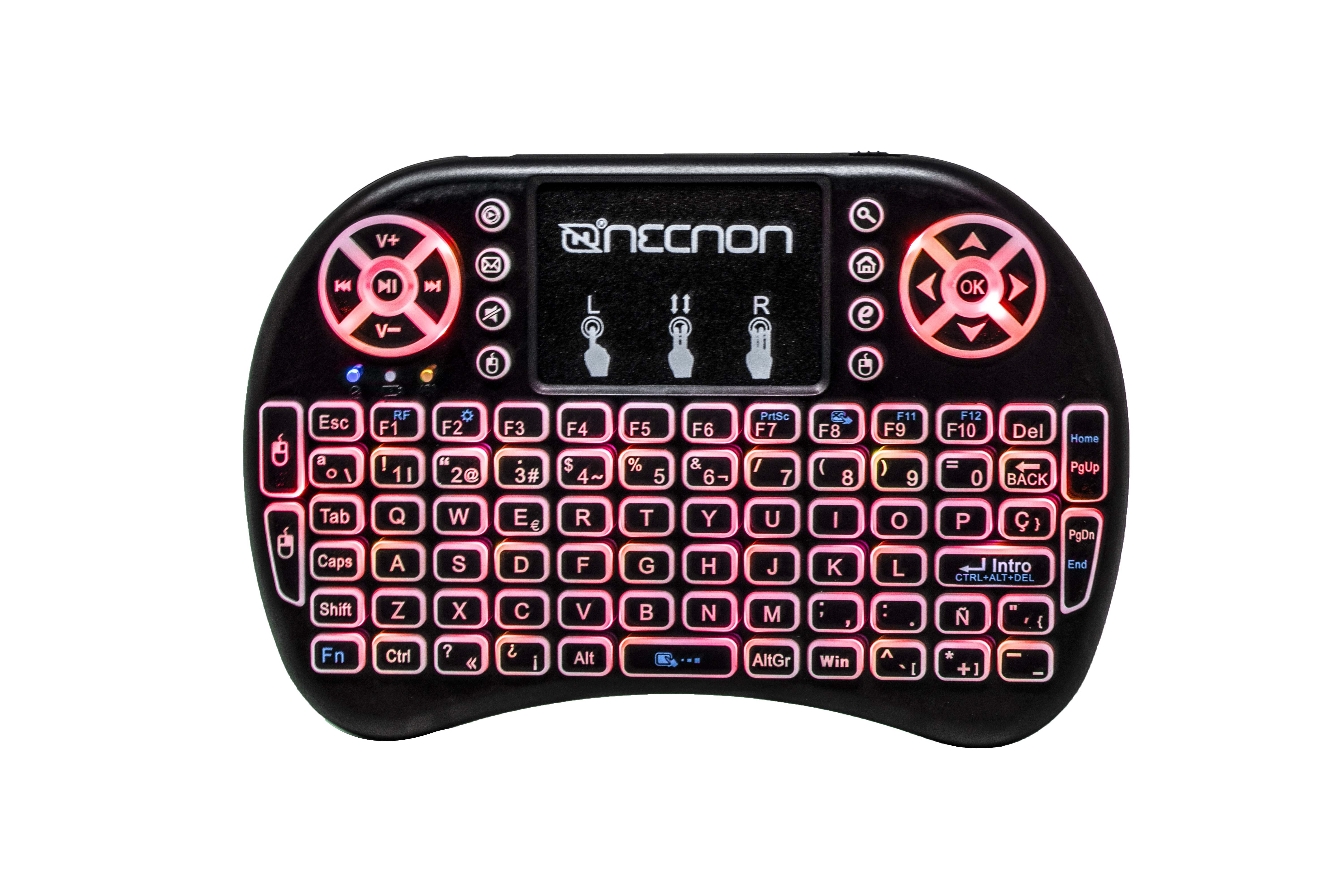 Control Remoto con Mousepad y Teclado NECNON NRC-01  