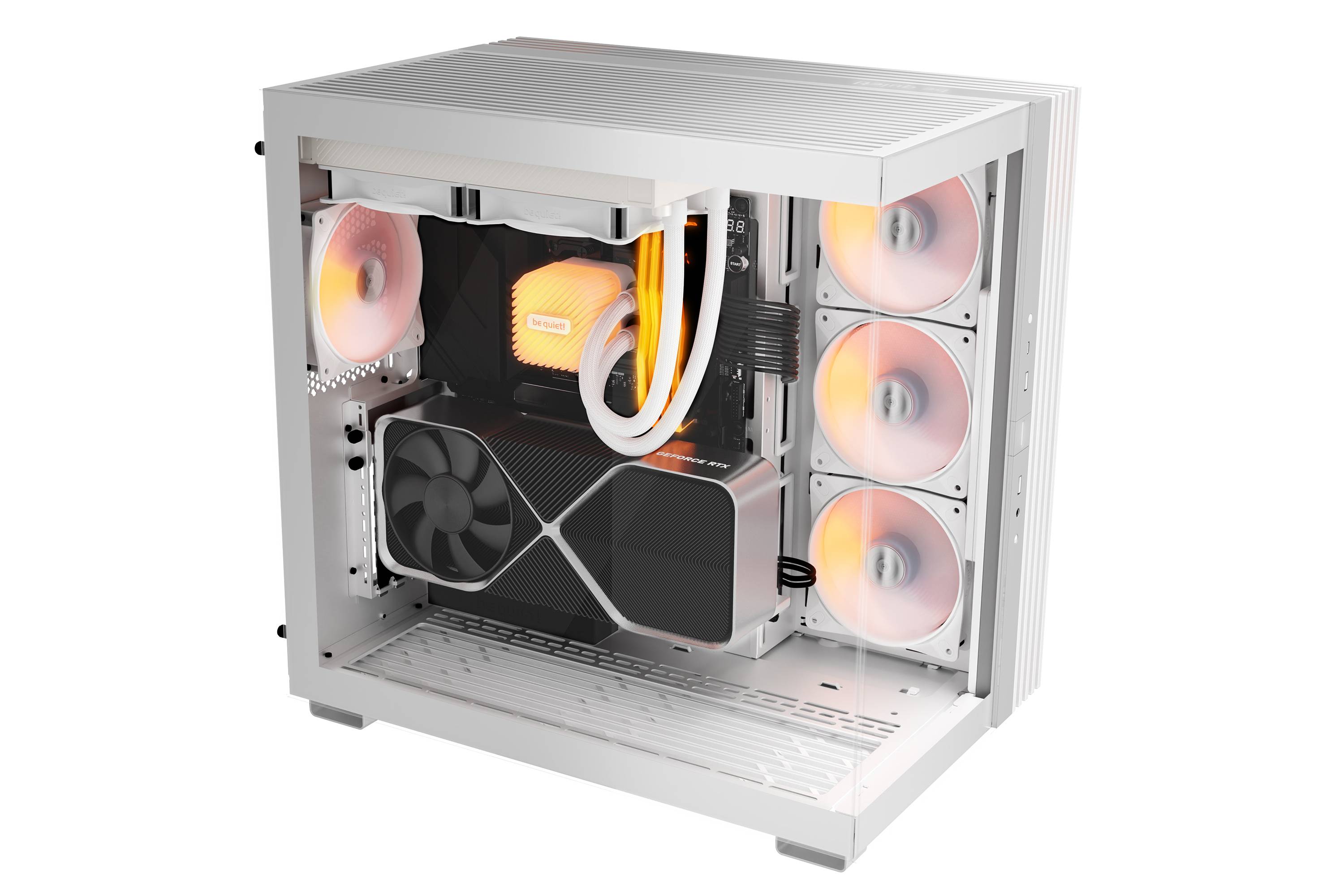 Gabinetes Gaming Be Quiet LIGHT BASE 600 LX WHITE