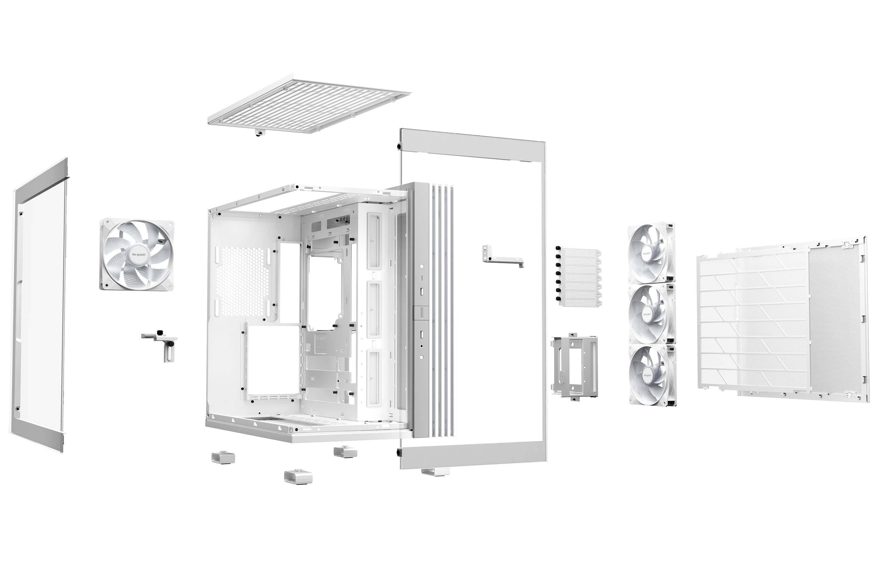 Gabinetes Gaming Be Quiet LIGHT BASE 600 LX WHITE