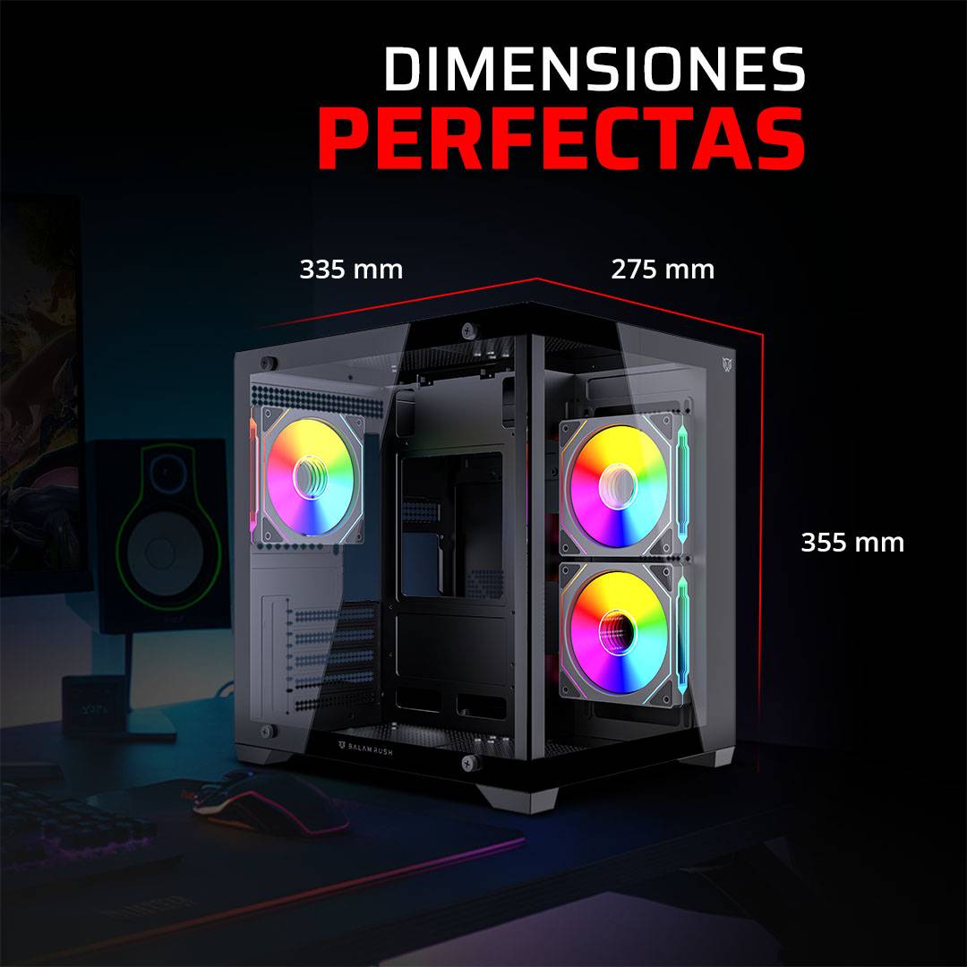 Gabinetes Gaming Balam Rush TANK GLOW MAX 3900