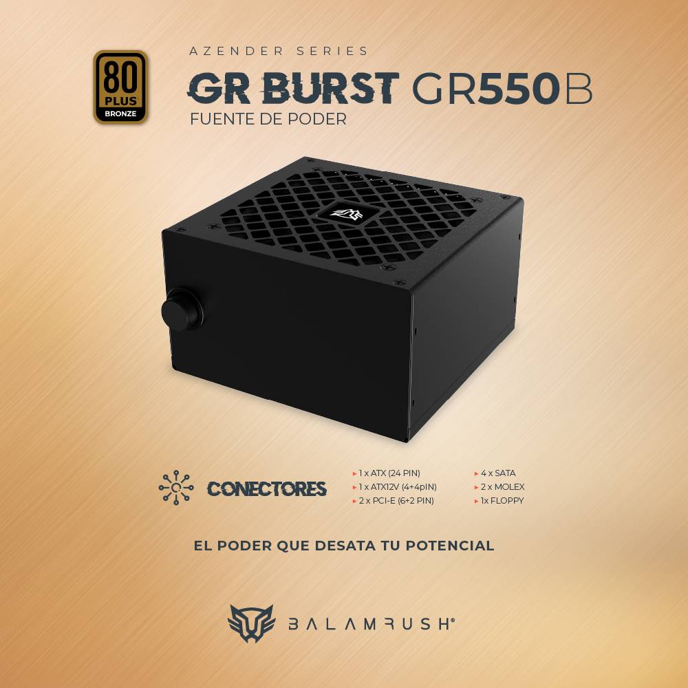 Fuente de poder  Balam Rush GR550B 