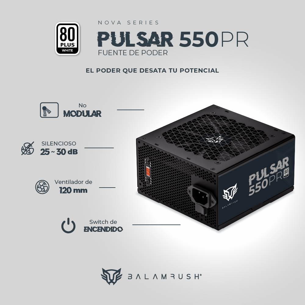 Fuente de poder Balam Rush 550PR 