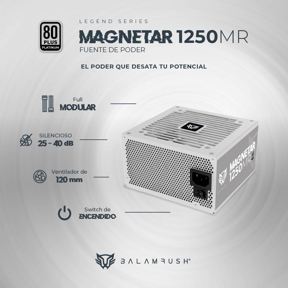 Fuente de poder  Balam Rush 1250MR 