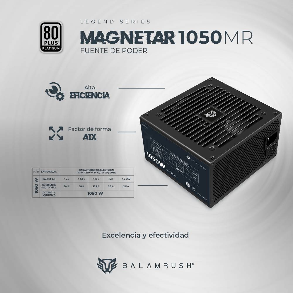 Fuente de poder Balam Rush 1050MR 