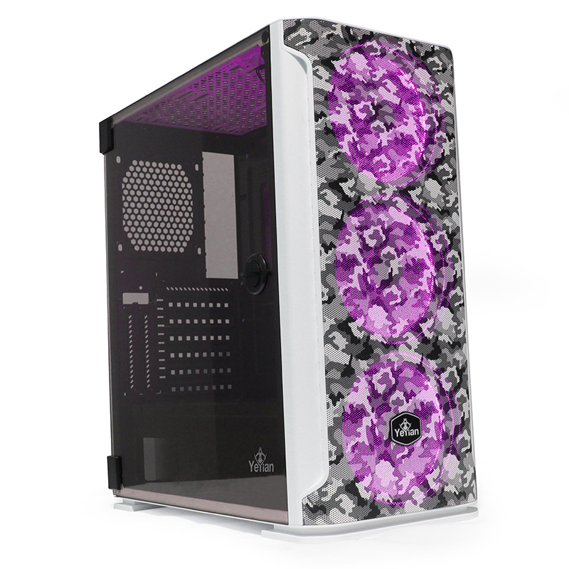 GABINETE  HOLLOW 2500 ATX,C/T 3VEN ARGB/MESH/ Yeyian YGH-49704