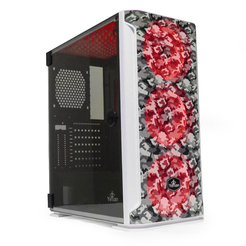 GABINETE  HOLLOW 2500 ATX,C/T 3VEN ARGB/MESH/ Yeyian YGH-49704