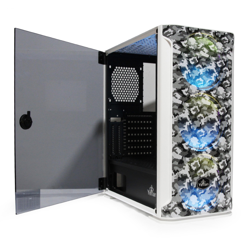 GABINETE  HOLLOW 2500 ATX,C/T 3VEN ARGB/MESH/ Yeyian YGH-49704