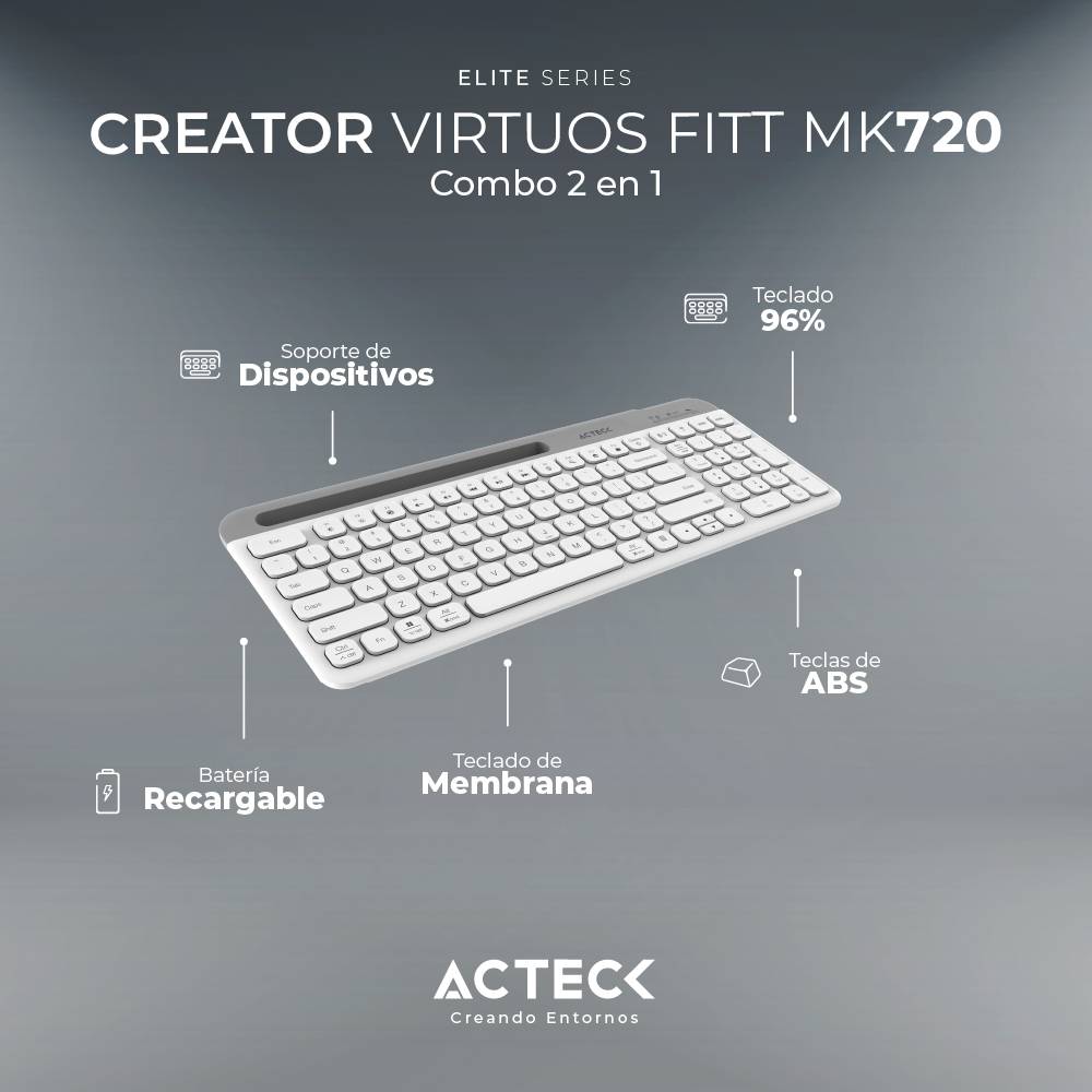 Kit teclado y mouse ACTECK MK720 