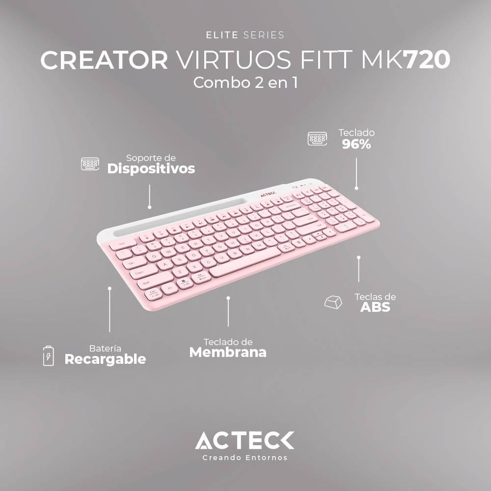 Kit teclado y mouse ACTECK MK720 