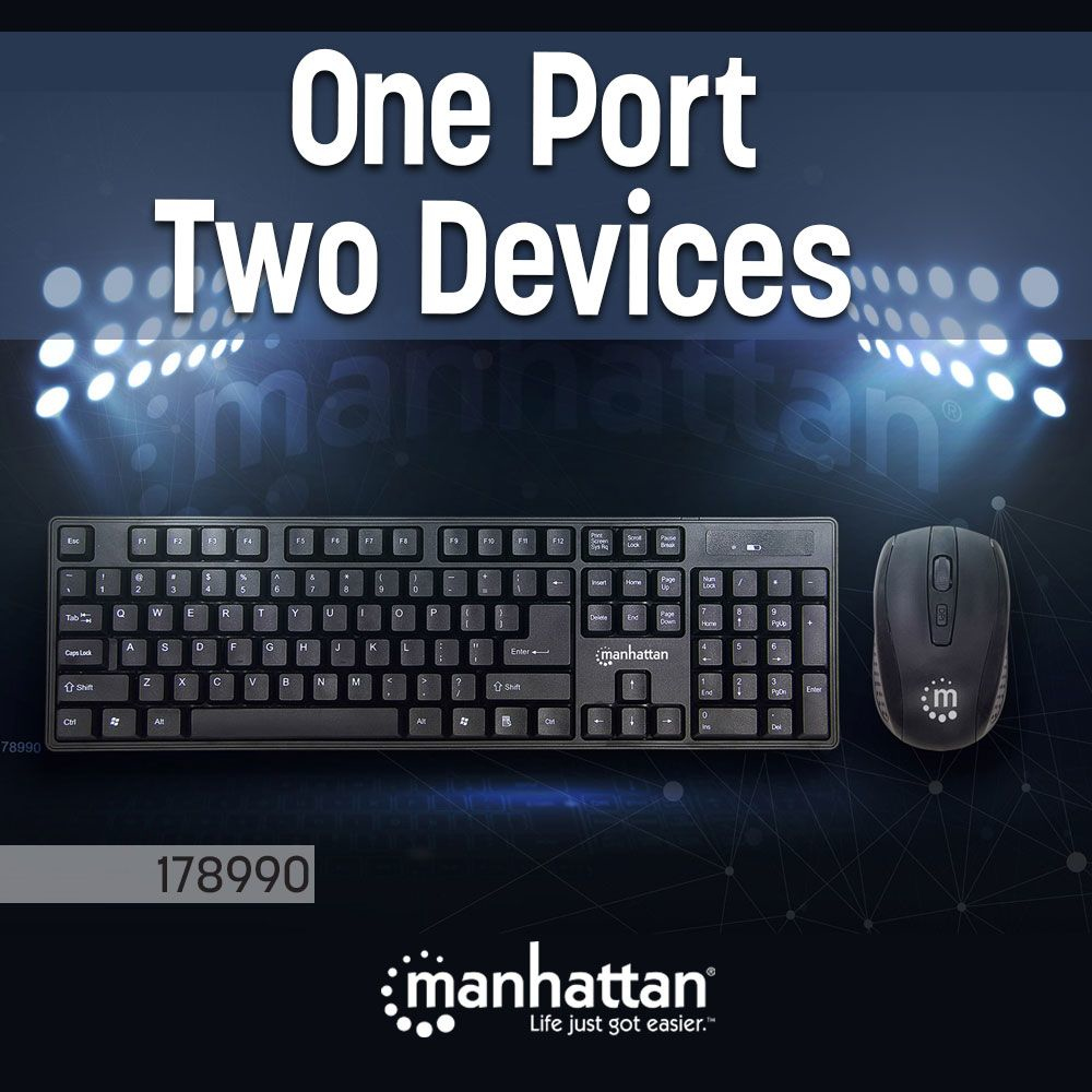Kit de teclado y mouse  MANHATTAN 178990