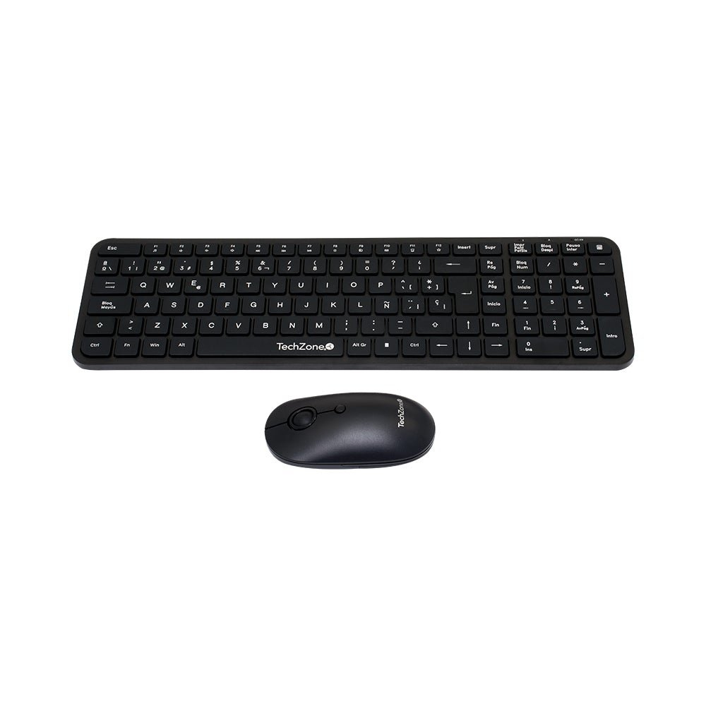 Kit Teclado y Mouse Inalámbrico TECHZONE TZCOMBINA05