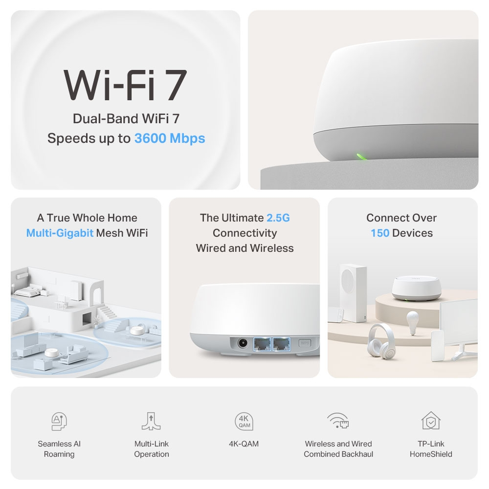 Routers Mesh TP-LINK DECO BE25(1-PACK)
