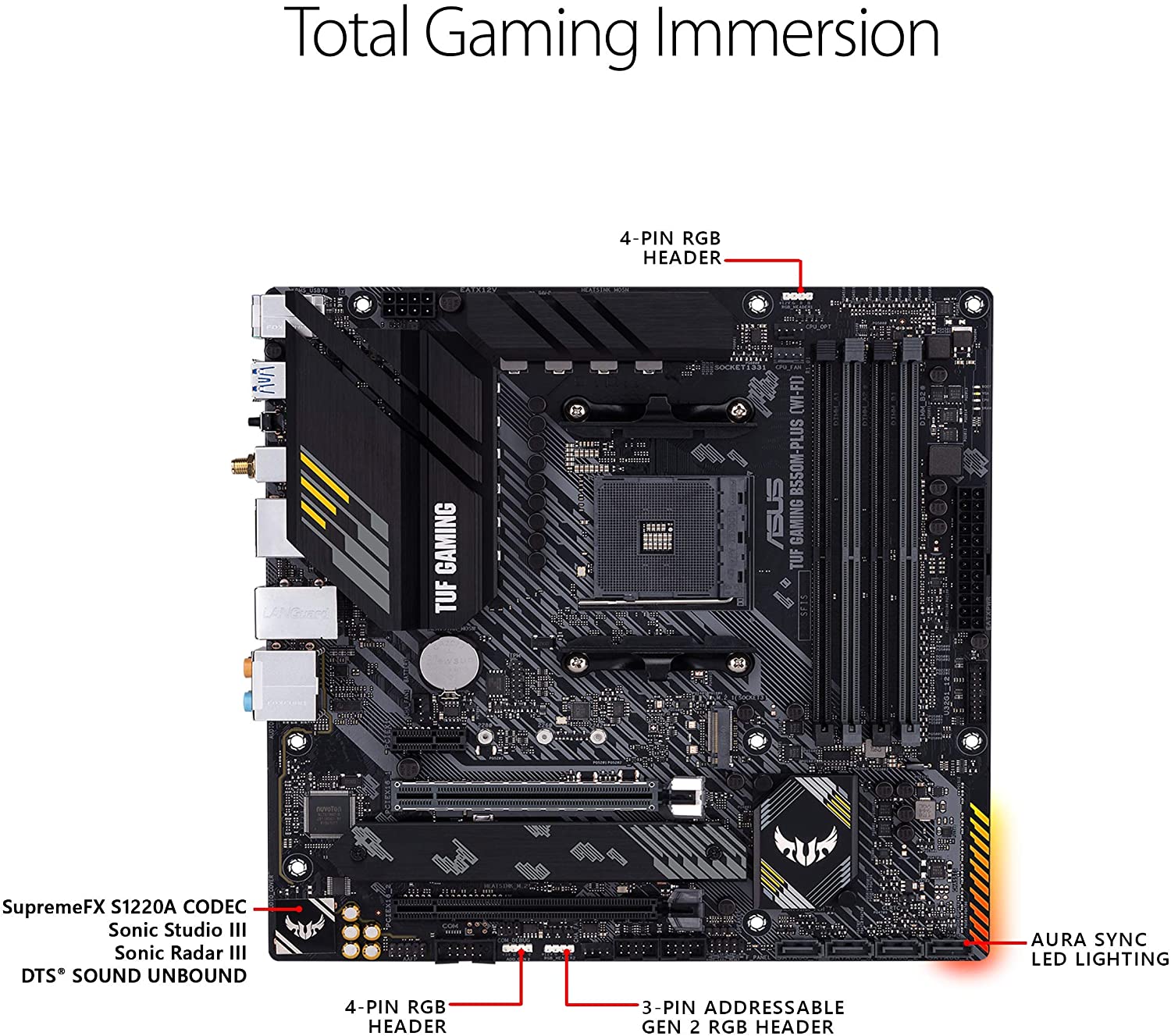 Motherboard Gaming ASUS B550M-PLUS