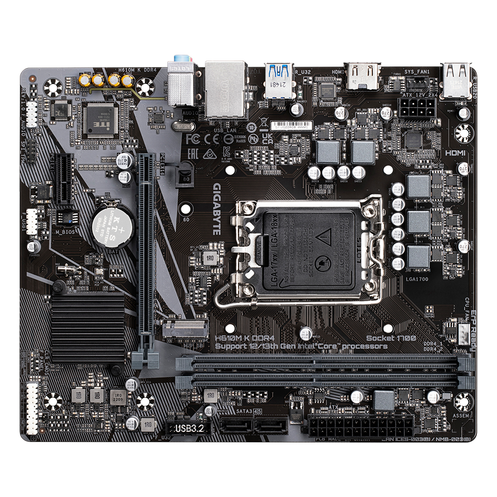 Motherboard GIGABYTE MB GIGABYTE H610M K DDR4