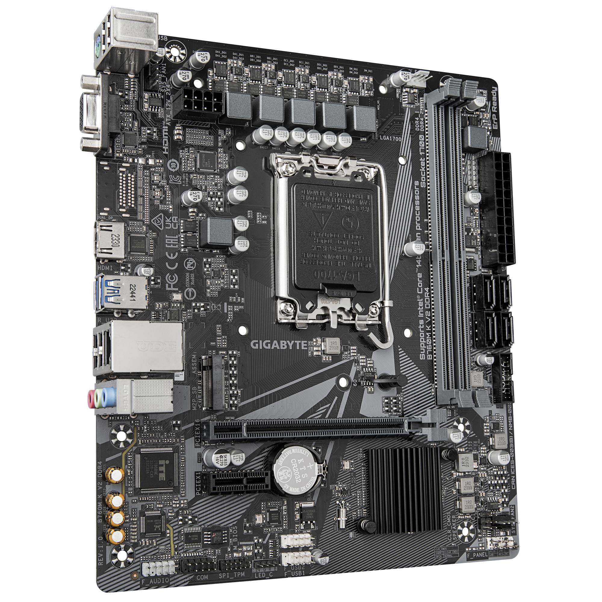 Motherboards GIGABYTE B760M K V2 DDR4