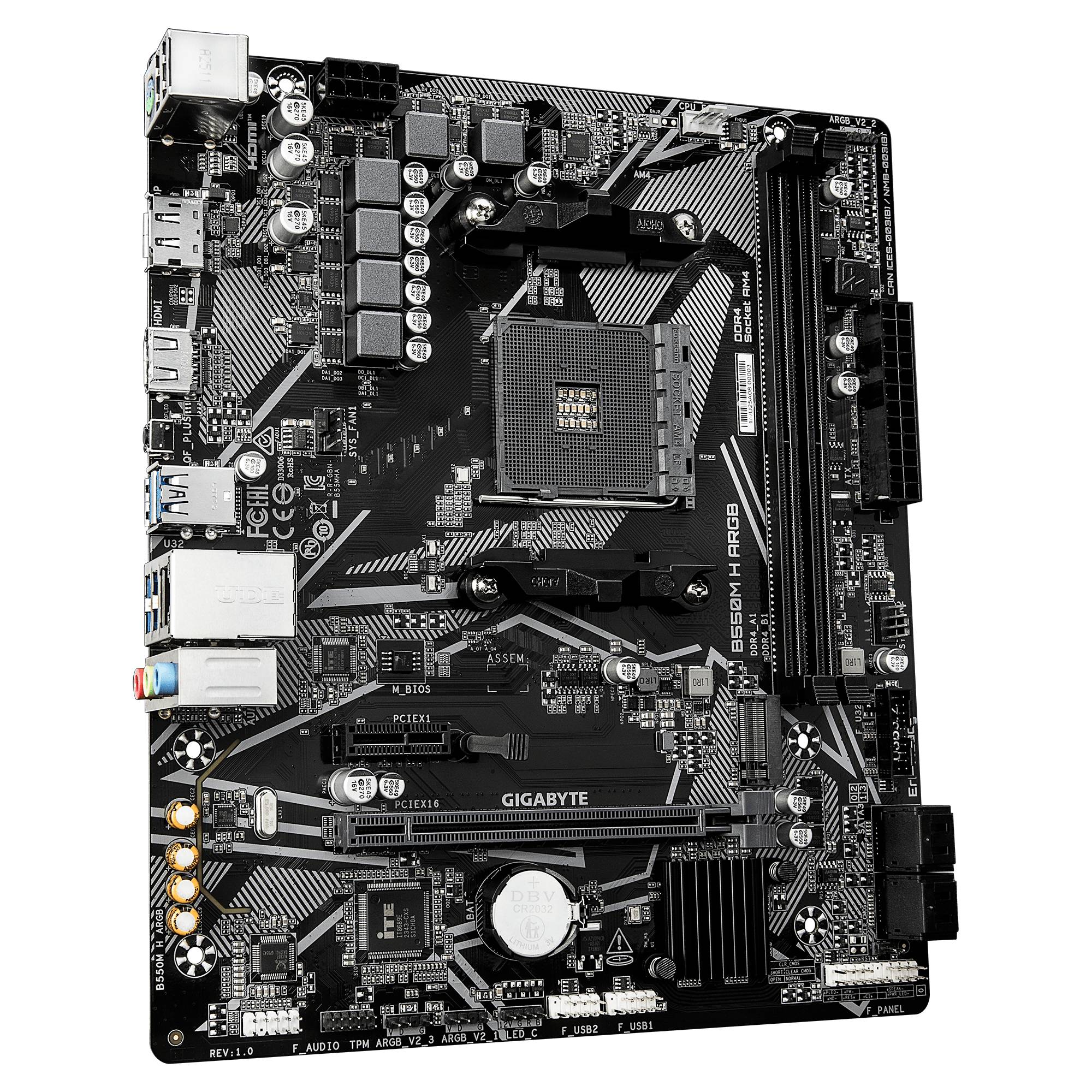 Motherboard GIGABYTE B550M H ARGB