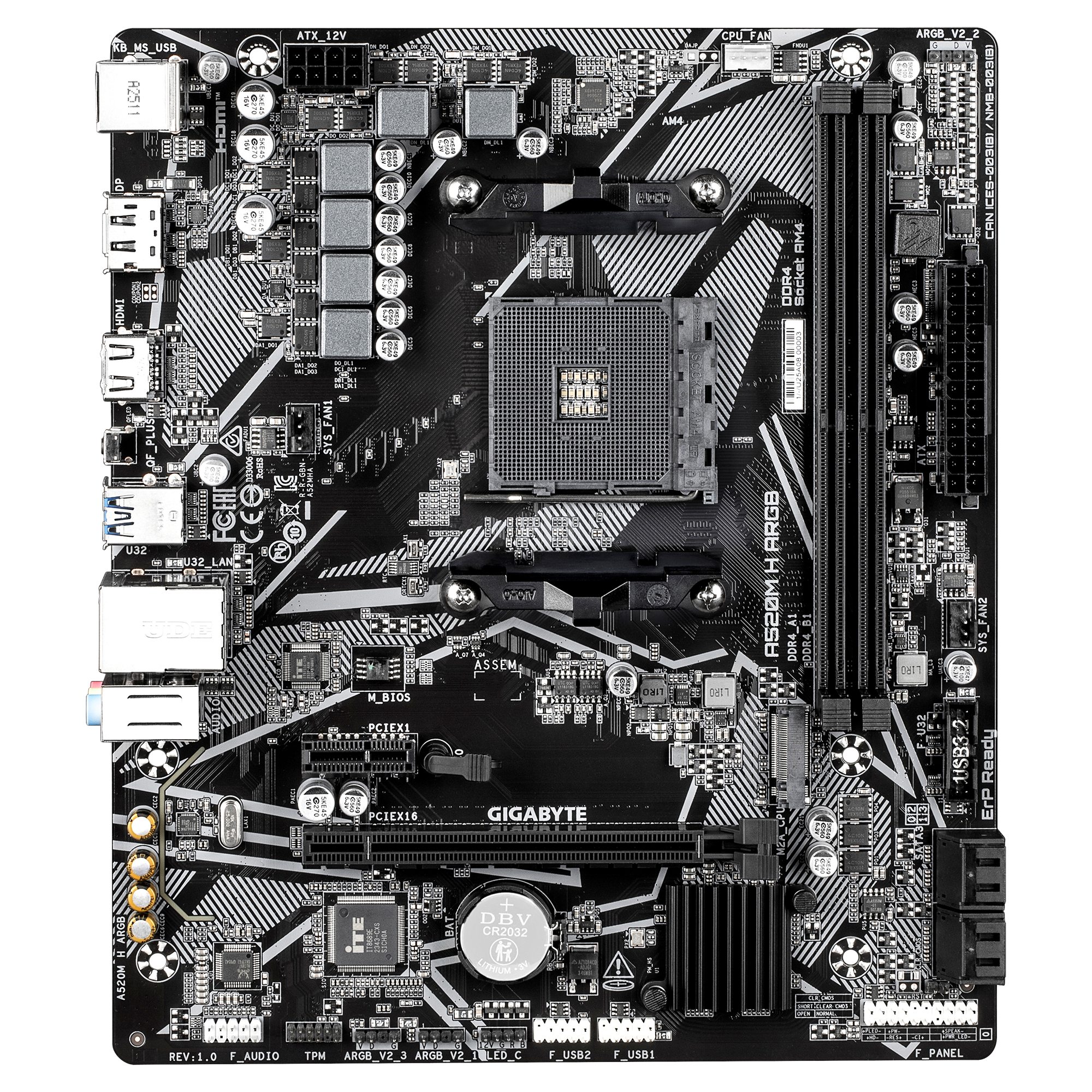 Motherboard GIGABYTE A520M H ARGB