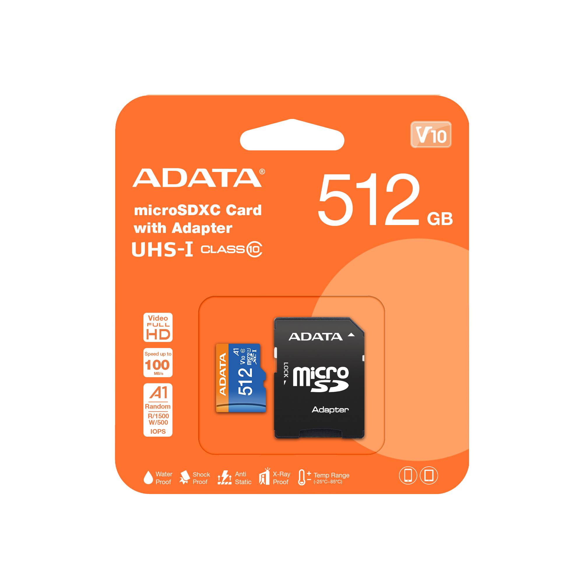 Memorias Flash ADATA AUSDX512GUICL10A1-RA1