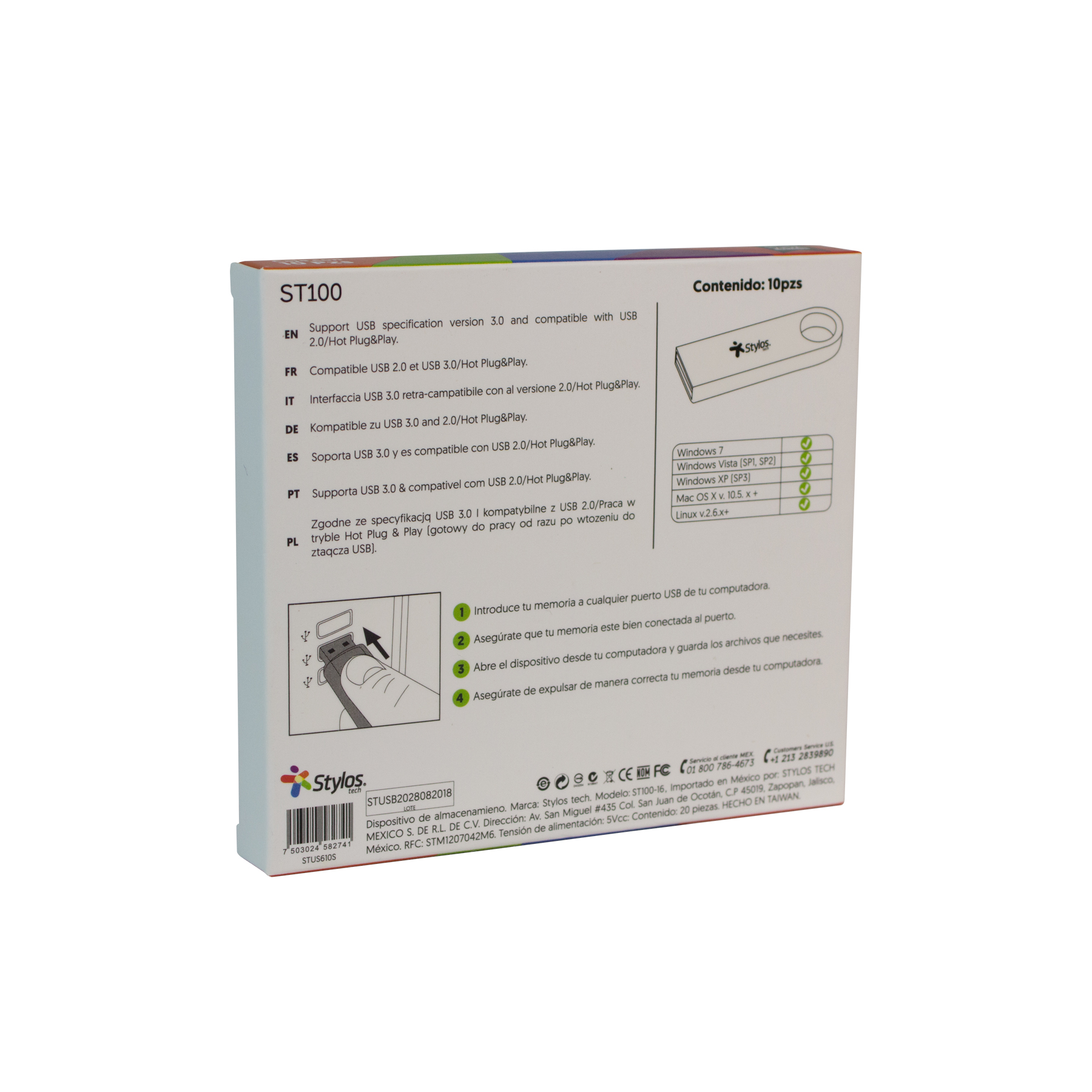 Memoria USB Stylos STUSB1016
