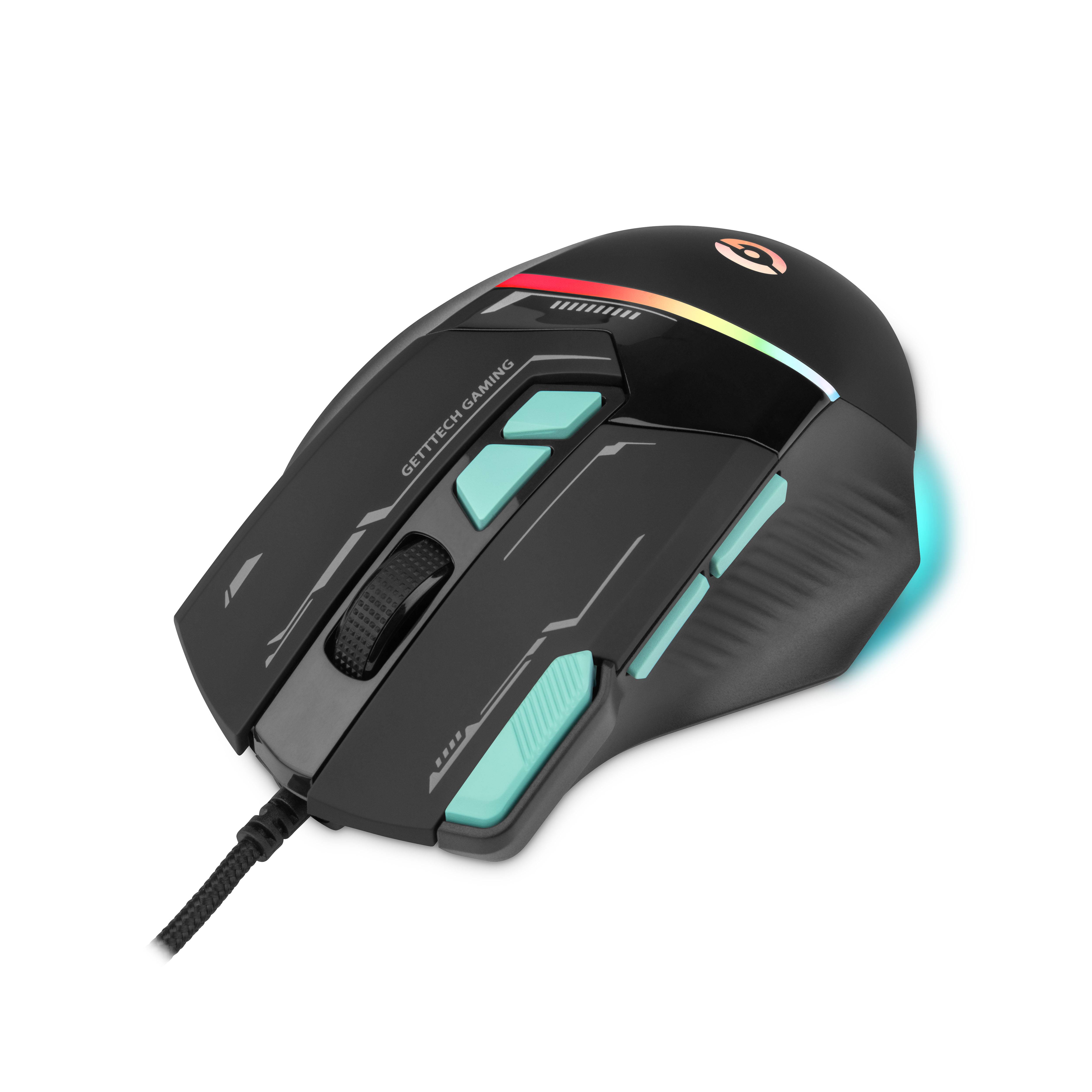 Mouse GETTTECH GPM-RGBWR-G1-BK