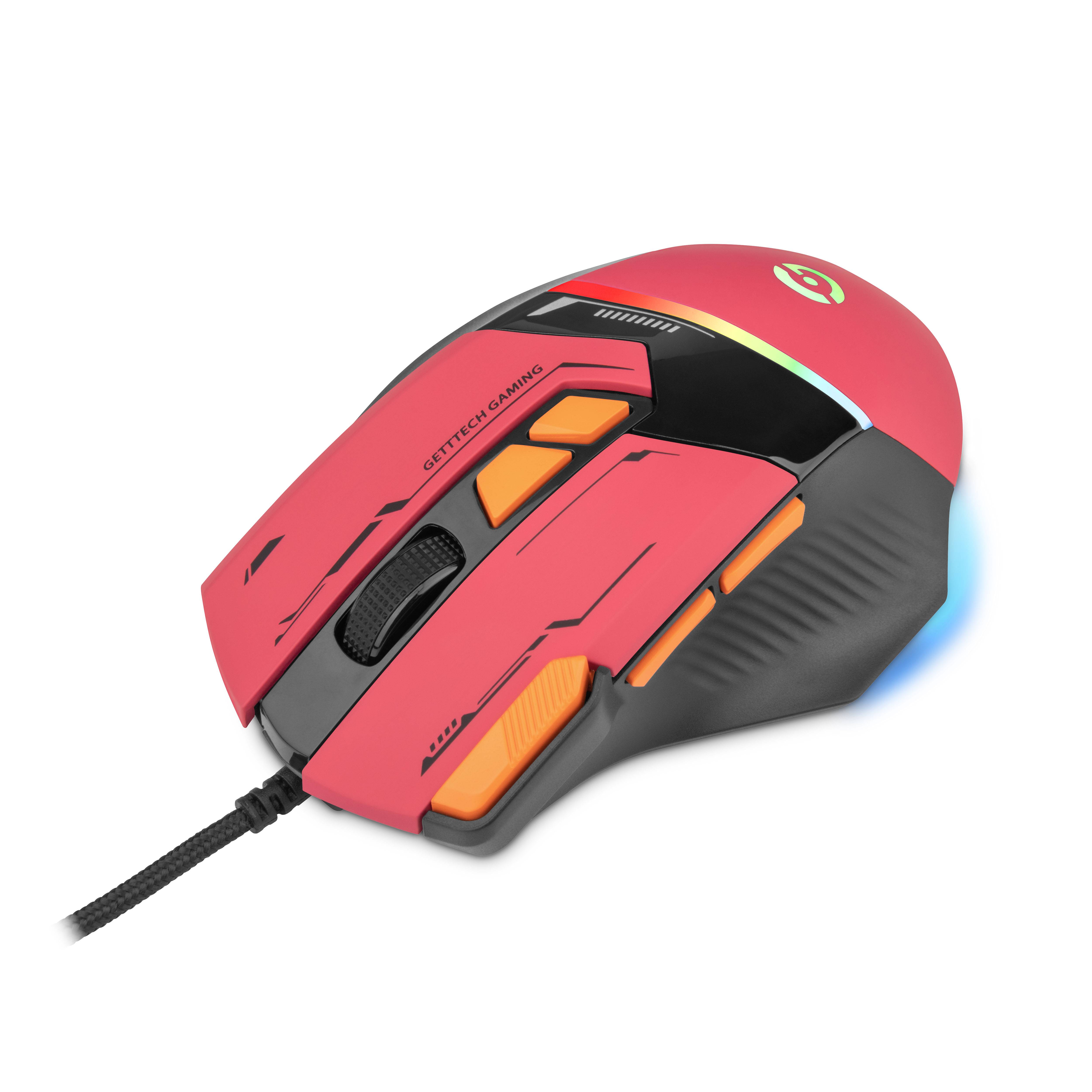 Mouse GETTTECH GPM-RGBWR-G1-RD