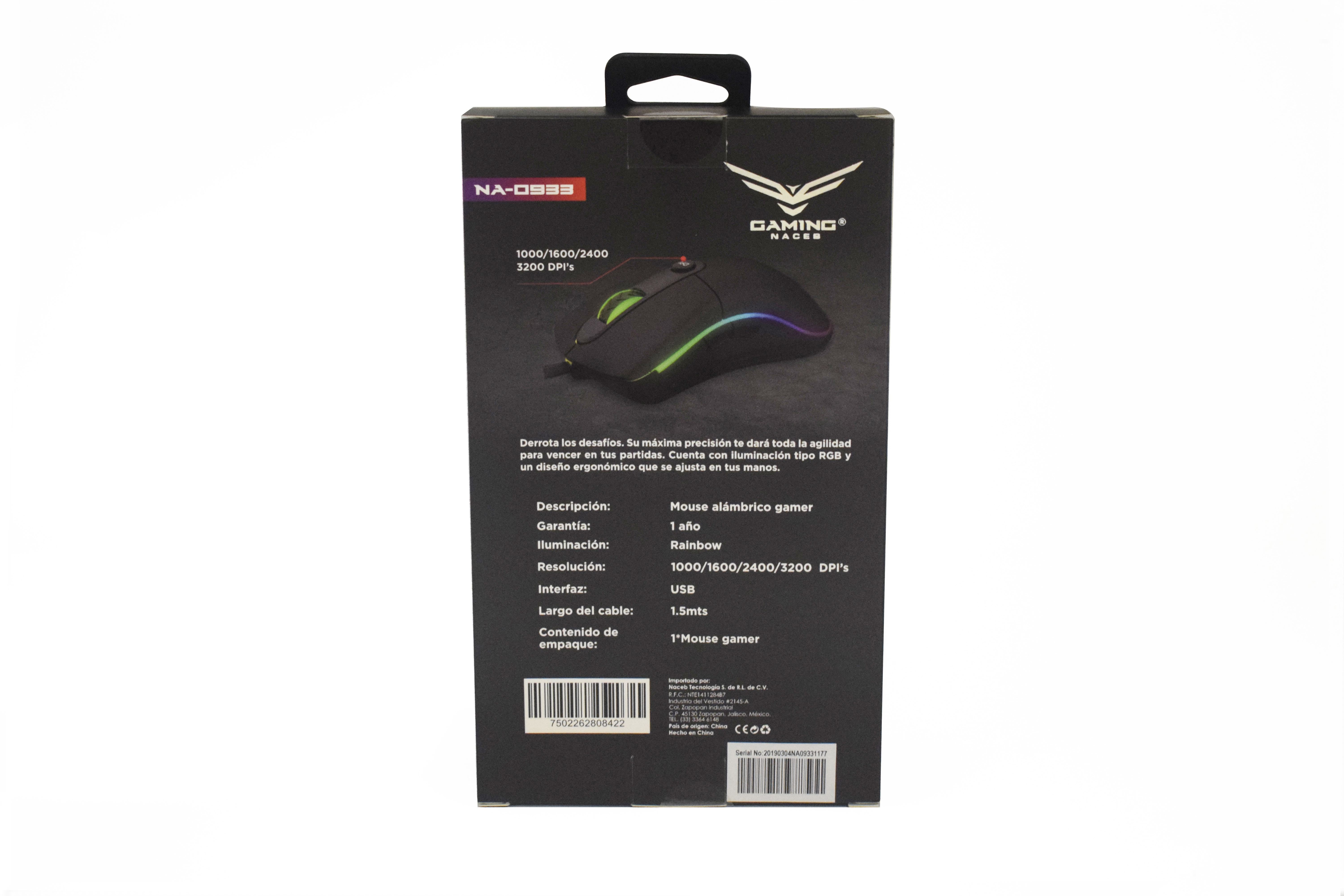 Mouse Gamer Naceb Gaming NA-0933